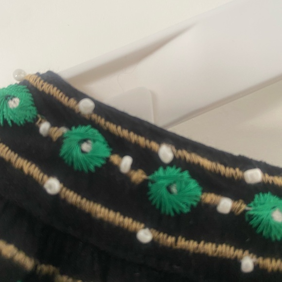RD KoKo Anthropology Boho Embroidered & Beaded Blouse Size M - Picture 4 of 6